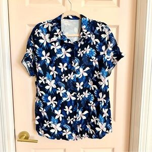 Blue Hawaiian button up